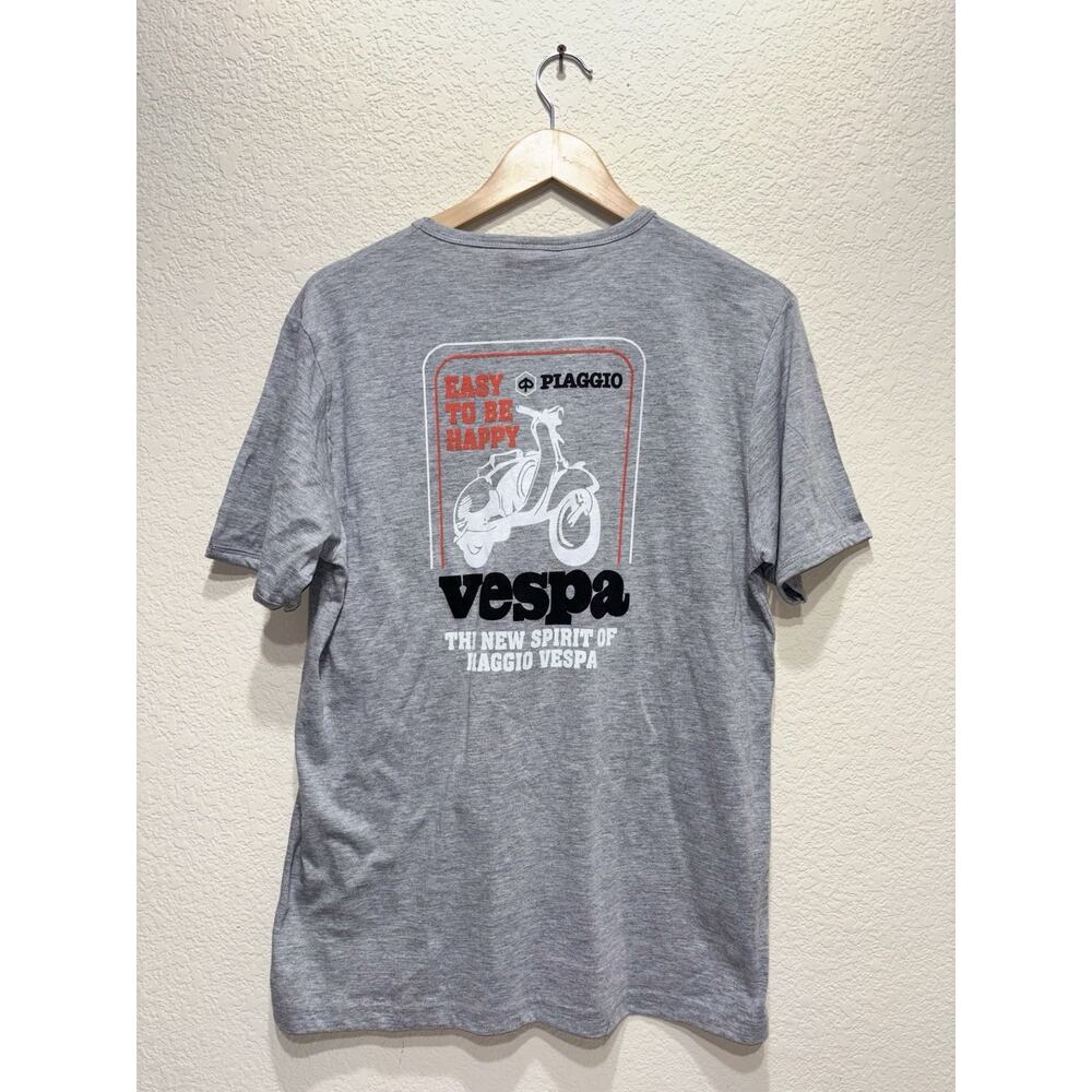 Vespa Piaggio T Shirt Grey Dark Muse XL New With Tags Fits Smaller